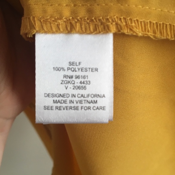 Bebop Sleeveless Button Up Dress in Mustard - Picture 5 of 5